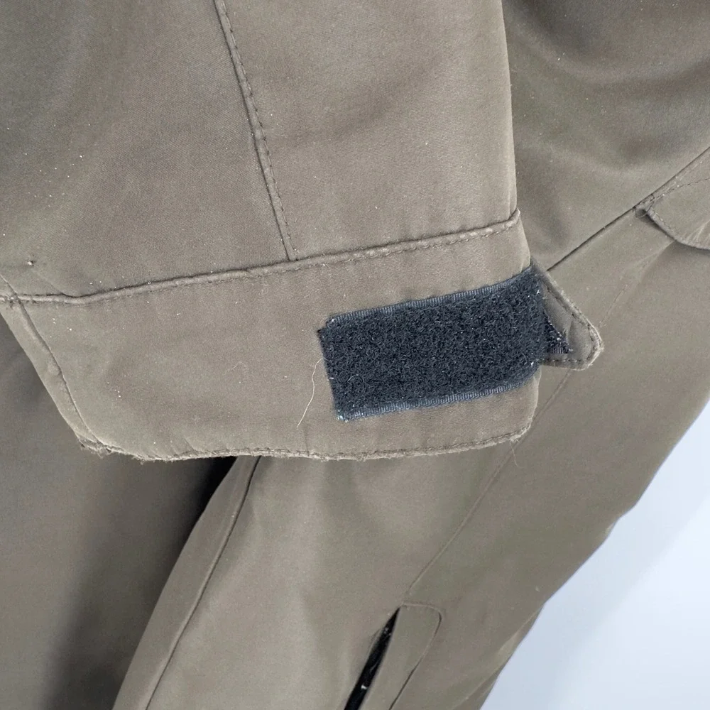 St. Johns Bay Mens 3-in-1 Systems Jacket Olive Brown Fleece Liner Hooded XL